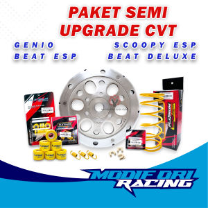 PAKET CVT BEAT FI Mangkok kampas ganda custom beat Roller racing beat fi genio paket semi upgrade Paket matic per cvt roller racing per kampas ganda by Modifikasi Ori