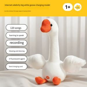 SELLYER Dancing Duck Electric Duck Plush Toy Singing English Version Repeating Talking Duck Mimicking Cactus Toys What You Say Dancing Talking Duck Kids Gift