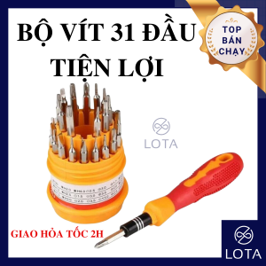 BỘ VÍT TRÒN 31 ĐẦU ĐA NĂNG tua vít tiện lợi nhiều kích cỡ trọn bộ đồ nghề cho thợ tuốc nơ vít xịn giá rẻ cao cấp tiện lợi đồ vặn ốc 31 món đồ nghề sửa chữa điện thoại máy móc LOTA SHOP
