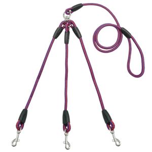 DGFDF for Dogs Walking Convenient Safety Cord Braid Pet Rope Triple Pet Leashes Traction Leash Pet Supplies Pet Leashes Leash Leash Lead Puppy Rope
