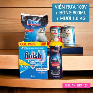 Combo viên rửa chén bát finish nhiều chức năng dùng cho cho máy rửa bát (rẻ vô địch)