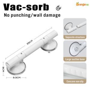 Suction Cup Handle Strong Safety Anti Slip Bathroom Handrails For Elderly Disability