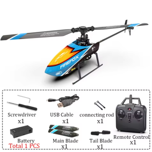 C129 RC Helicopter 2.4G 4CH Remote Control Helicopter 6-Axis Gyroscope RTF Automatic Stable Long Flight Time Aircfaft For Beginner Children Gift