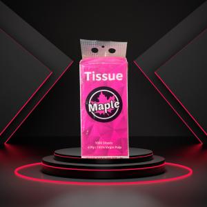 Maple Hanging Tissue 4 Ply Natural Fiber – 1000 Sheets / 250 Pulls – Tisu Gantung 4 Lapisan Serat Semula Jadi