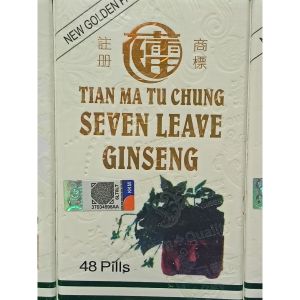 Ready stock ? ? SEVEN LEAVE Ginseng 48 capsules Expiration Date: 2030 Tian Ma Tu Chung Seven Leave 48 capsules Expiration Date: 2030