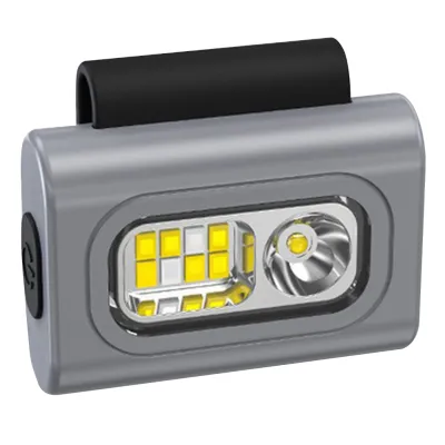 Clip on LED Running Light USB Rechargeable High Visibility Clip On Magnetic Headlamp Waterproof for Night Running Walking Hiking