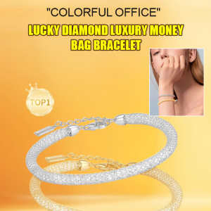【Wealth-Attracting Little Fortune Bag】Luxurious Money Bag Bracelet with Full Diamonds