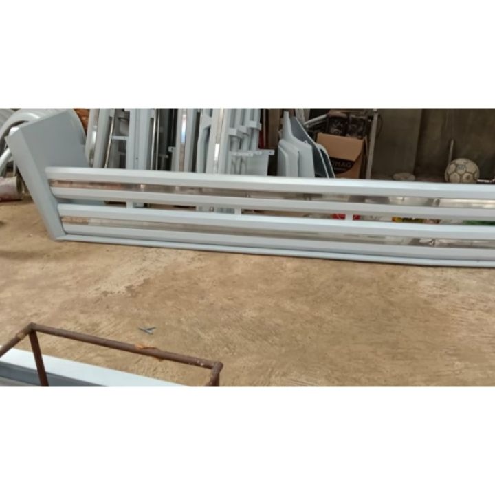 Pengaman herek perisai samping bak truk engkel model herex stainless holo 2 sisi +winglet motif jumbo gemoy variasi bak truk slebor cikrak engkel