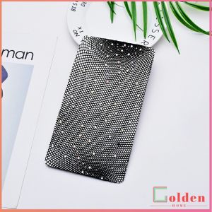 Golden  ถุงน่องตาข่าย เอวสูง ประดับพลอยเทียม แวววาว เซ็กซี่ สําหรับผู้หญิง งานปาร์ตี้ คลับ Rhinestone Mesh Stockings