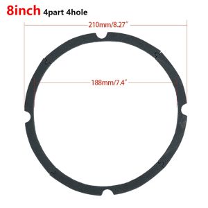 OKKFINE 1Pcs DIY Woofer Speaker Foam Pads 4/5/6.5/8/10/12/15/18Inch EVA Gasket Ring Durable 4 Hole 8 Hole Speaker Shell Sponge Strip Speaker Repair Accessories