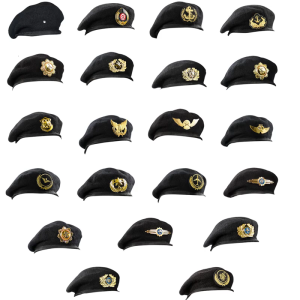Elegant Beret for Security Costume Wool Caps for Uniforms Security Beret Costume Play Captain Embroidered Beret