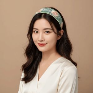 Non-slip Embroidered Floral Headband Lightweight Wide-sided Pastoral Hair Hoop Exquisite Multi-colored Wide Brim Hairband Spring