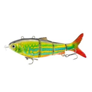 SOTOP Automatic Swimming Electric Lure Wobblers 3D Bionic Fish Swimbait Hard Fishing Lure Gift LED Light Fishing Baits Kit Freshwater Saltwater