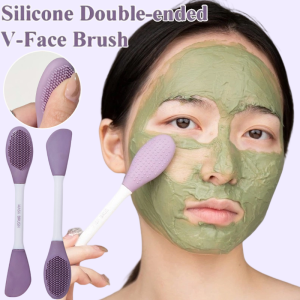 Dual Head Silicone Mask Brush Silicone Spoon Mask Brush Silicone Facial Mask Brush Beauty Salon Face Mask Mixing Tool
