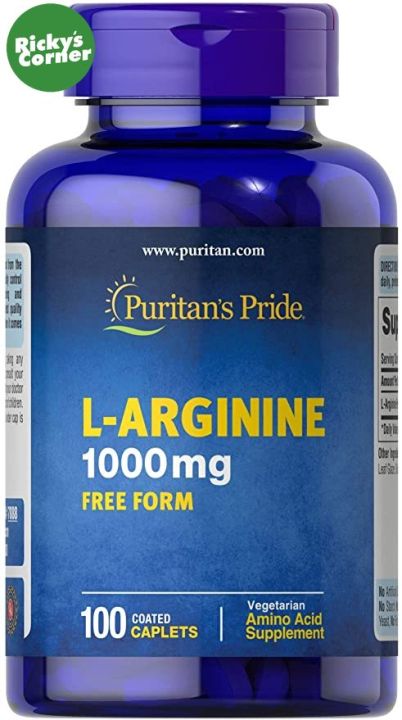 Puritan S Pride L Arginine 1000 Mg 100 Caplets Amino Acid Supplement Lazada Ph