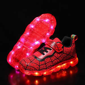 Children Luminous Glowing Sneakers Girls Roller Skate Light Shoes New Fashion Kids Girls USB Charging LED Shoes Boys Breathable