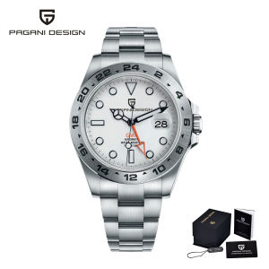 Pagani Design 2026 New Mens Diver Watch 42mm Sapphire Automatic Mechanical GMT Watch 100m Waterproof PD1682