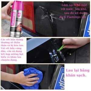 Bình Xịt Tẩy Nhựa Đường Flamingo F012 450ml - Sáng Bóng Như Mới - Hãng Phân Phối Chính Thức