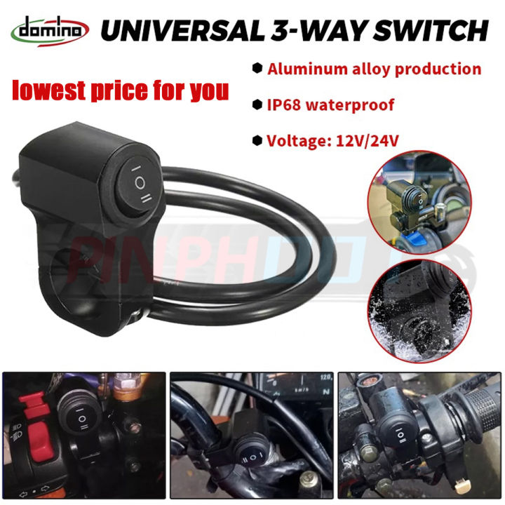 Domino Driving Light Switch 3 Way Switch ON OFF ON Switch With Clamp ...