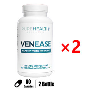 Venease - Varicose Vein & Circulation Supplement by PureHealth Research - Spider Veins & Varicose Vein Support - with Diosmin Horse Chestnut Extract Rutin and Buthers Broom Extract Circulation Enhancement Capsules Circulation Cardiovascular Support