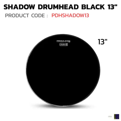 หนังกลองสีดำ 1 ชั้น PROMUCO รุ่น Shadow Drumhead Black