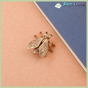 Jion Love 1 Piece Miniature Simulation Insect Desk Ornament Brass Bee Figurines Table Tea Pets Antique Copper Crafts Home Decoration