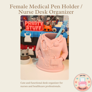 Female Medical Pen Holder / Nurse Desk Organizer