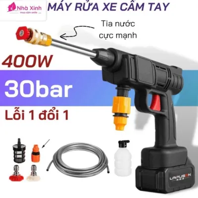 Máy rửa xe cầm tay cao áp nhiều chế độ phun xương tạo bọt - Bảo hành 24 tháng