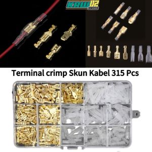Set 315 pcs Terminal Skun Konektor Kabel Gepeng Cewek Cowok Motor Lengkap komplit / Soket