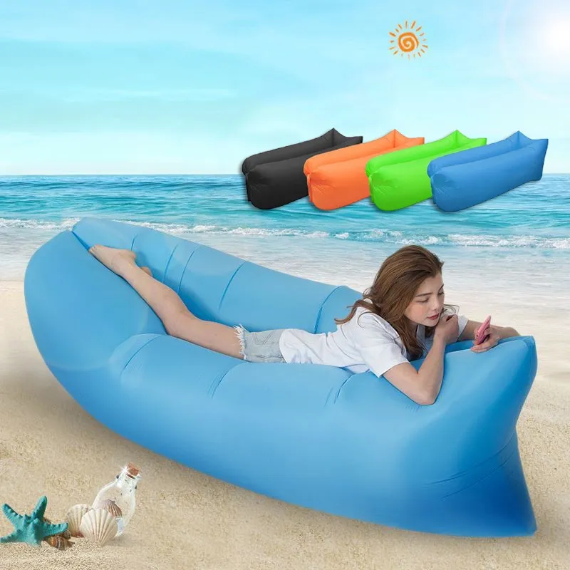 Wind inflated hot sale beach bed