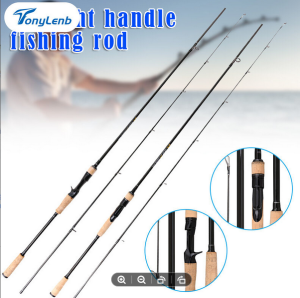 1.8/2.1/2.4/2.7m Spinning/Casting Fishing Rod Scratch Resistant Fishing Rod High Carbon Fiber Material Solid Tip Ultralight Fishing Rod Spinning Rod Baitcasting RodLight Fishing Rod Freshwater Rod