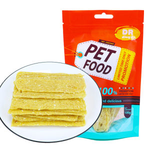Snack Anjing DR DING Strip Beef Chicken with Vegetable Snack Makanan ringan Hewan Anjing Snack Anjing