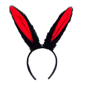 [fenggongshuode] Female cute Girls Lolita Cosplay Headband Fluffy Plush Sweet Long Rabbit Bunny Ears Bandana Hair Hoop Cartoon Anime Headpiece