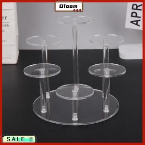 Follow Get New[Bloom Z] 4 Layers Transparent Removable Acrylic Display Stand Square Holder Rack Garage Kit Box Display Stand Jewelry Holder Shelf