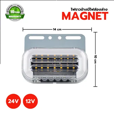 ไฟราวข้าง 1ชิ้น ไฟข้างรถบรรทุก 12Vและ24V LED ไฟกระพริบ กันน้ำIP68 ไฟเพิ่มสีสันให้รถ ทนไฟเลี้ยววิ่ง ทาน แข็งแรง สว่างมาก ไฟข้างรถพร้อมไฟส่องพื้น ไฟเลี้ยววิ่ง ไฟติดรถยนต์ รถบรรทุก รถมอเตอร์ไซค์ และรุ่นทั่วไป LED ไฟข้างรถ ไฟประดับรถ