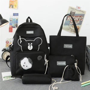 Kids Backpack Set 5 in 1 School Bag For Boy Girl Lightweight Cute Bagpack For School Children 32x43x13 CM