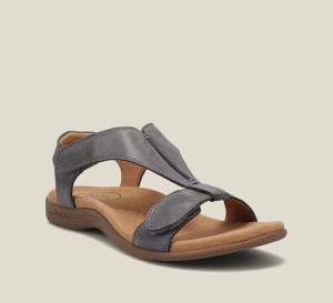 Free Shipping 2026 Summer New Style WomenS Flat Sandals Plus Size Comfortable Flat Heel Velcro Closure Fashionable