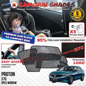 Car Sunshade PROTON S70 2024 - NEWEST CITRA X5 STRONG MAGNET SAMURAI SHADES Magnetic Sun Shade Pelindung Matahari Kereta