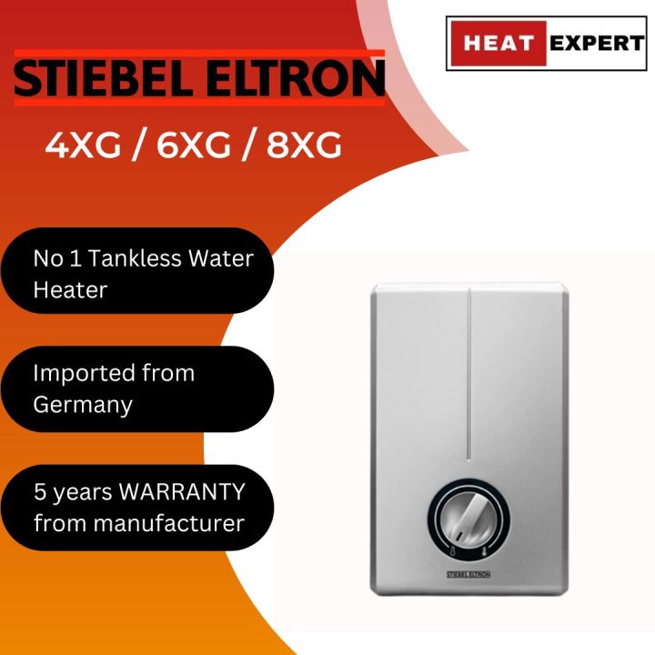 Stiebel Eltron Tankless Water Heater 4xXG/ 6XG / 8XG (5 years