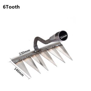 Hoe weeding rake 4 5 6 7 teeth steel durable garden tool loose soil farm yard landscaping