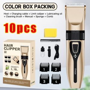 【18 in 1 Full Set】Rechargeable Hair Clipper Razor Shaver for Men Haircut Wireless Clipper trimmer clipper