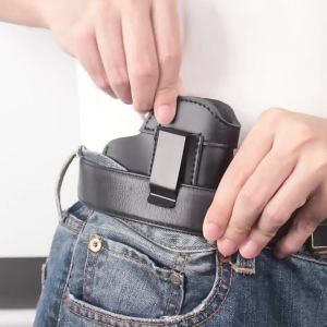 Manba ชุดปืนยุทธวิธีกลางแจ้ง G17 ซองใส่ปืนฝึกยิงหนังซองใส่ปืนแบบพกพา