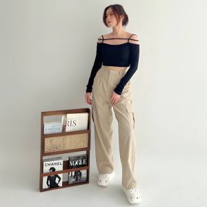 Loose Pants Scuba 399 Celana Anti Kusut Celana Kulot Wanita Polyester