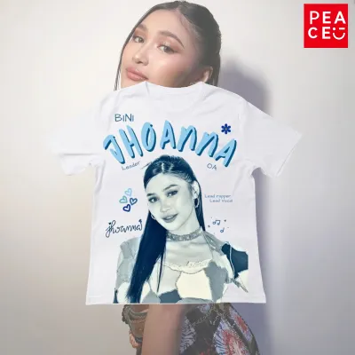 PEACE® BINI member graphic print shirt cotton oversized mens womens t-shirt