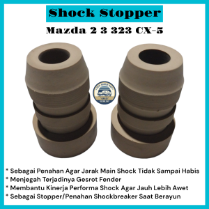 Shock Stopper Spon Empuk Depan Mazda 2 3 323 CX-5 Tinggi 1Set(2Pcs)