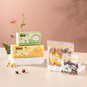 36pcs Transparent Zip Lock Food Bag Freezer Resealable Food Storage Zipper Bag Dry Frozen Plastic Bag Kitchenware