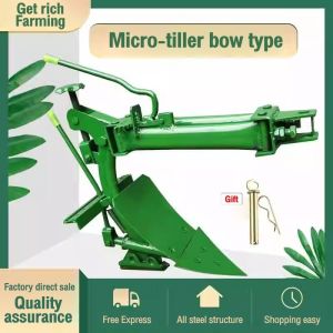 Micro-tiller tiller hand-guided tractor kit double tiller and rotary tiller farmland furrow opener