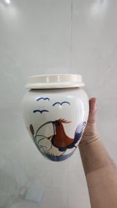 Bình rót rịu tự động vòi inox tiểu đồng tử bằng sứ chất lượng cao  2025 miễn phí ship