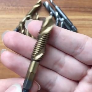 6 Pack Combination Drill and Tap Bit Set Screw Tap Drill Bits for Drilling Tapping Countersinking Durable