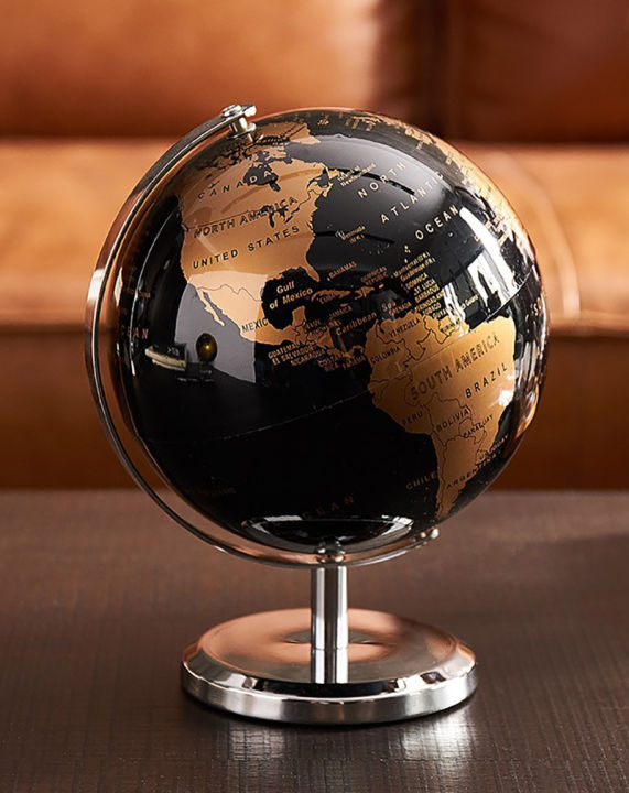 Earth Globe World Map With Stand Rotating Vintage Globe Ball Decor for ...